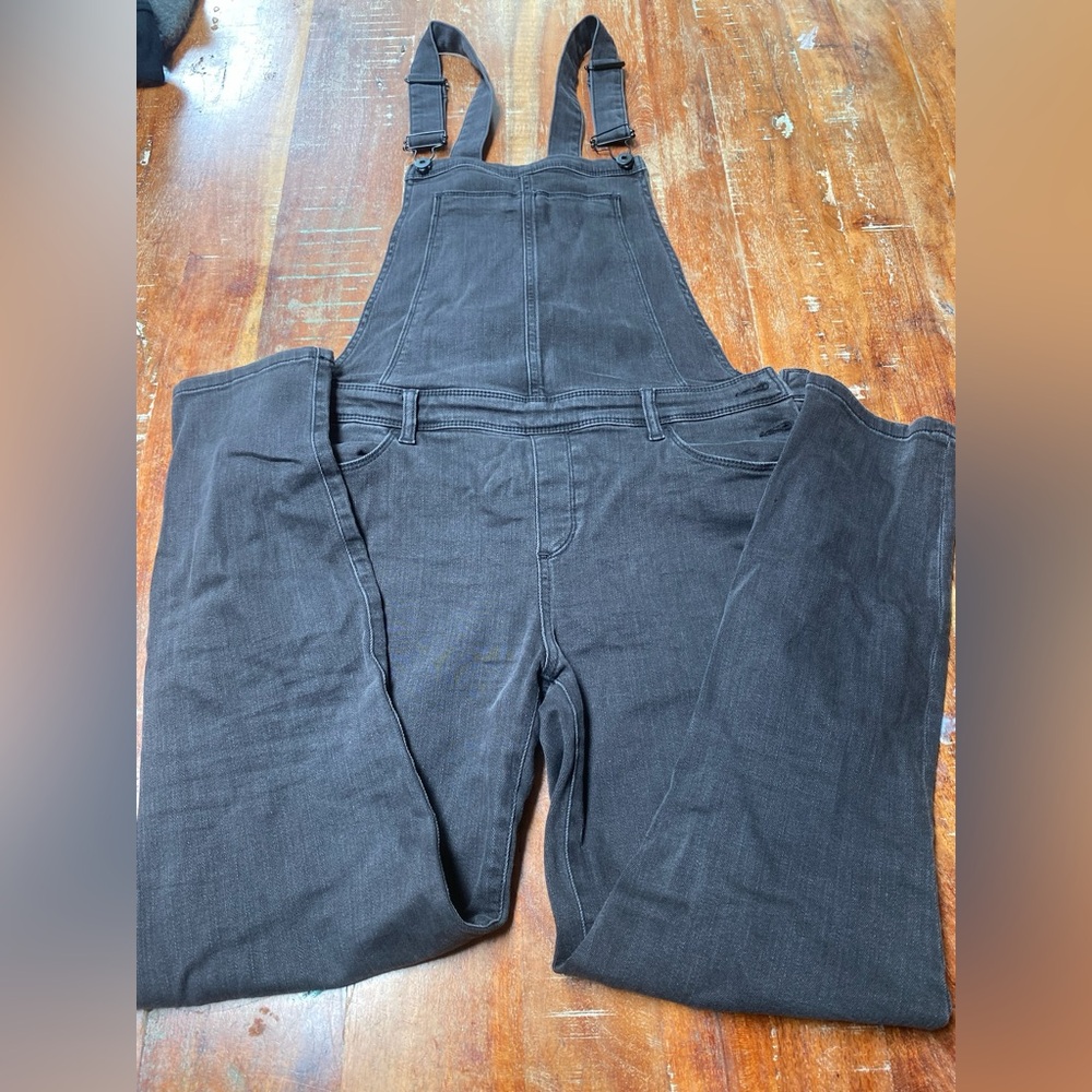 Paige Black Denim Overalls